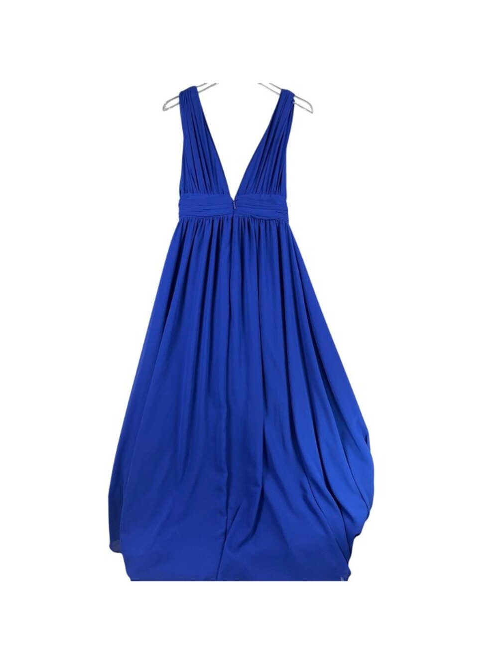 Lulus Maxi Dress Size Medium Heavenly Hues Royal Blue V Neck Fully lined - Picture 9 of 16